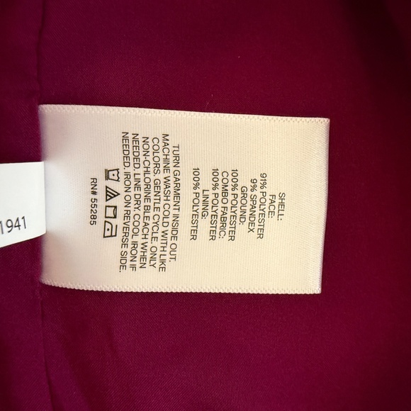 Express Magenta Pink Velvet Blazer - Picture 8 of 15